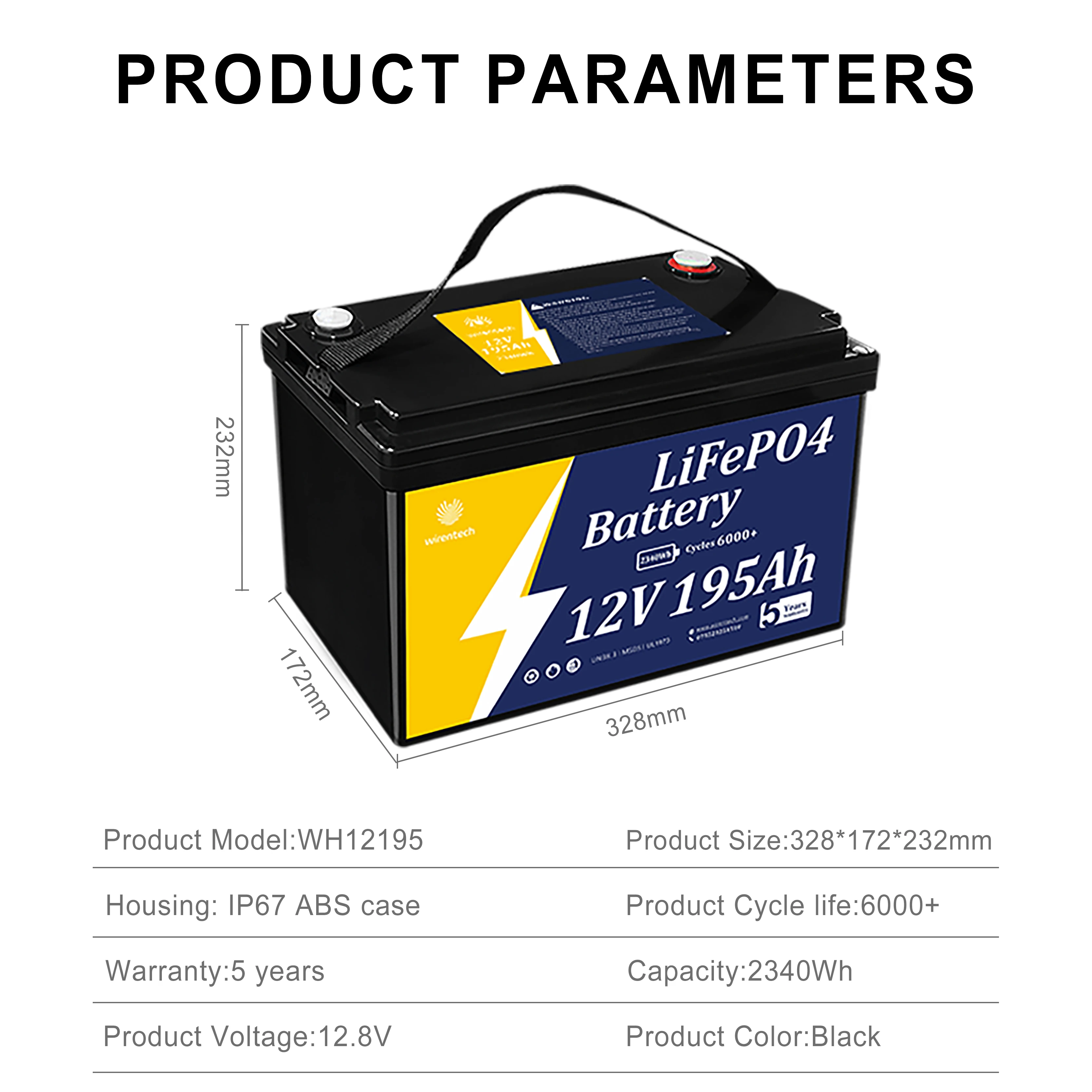 12V 200Ah Deep Cycle Lithium Dual-purpose Backup Cranking Starting Battery Group 31 Lifepo4 Lithium Battery for Truck and Marine