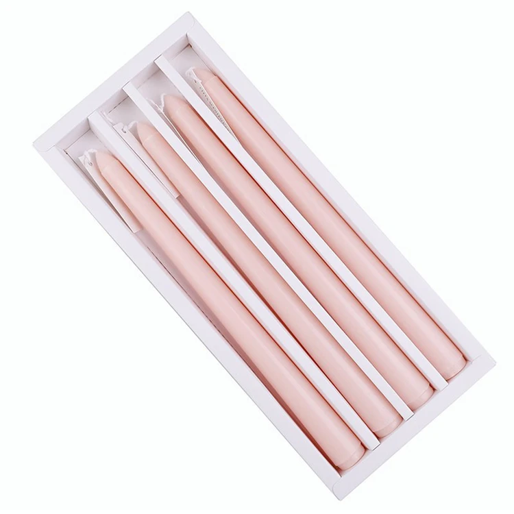 Handmade Exquisite Gradient Color Tall Taper Dinner Candles Smokeless Soy Wax With Cotton Wicks for Christmas Halloween Weddings