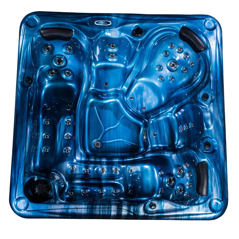 5 Person Hotel Bathroom Acrylic Whirlpool Tub Europe Rectangle Comfortable Double Bath Massage jacuzzis Bathtub with good price