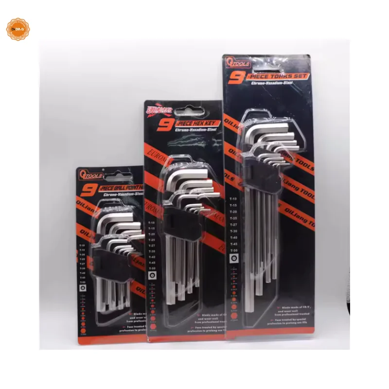 Classic Style 110mm Allen Key Set Zinc Plating Hex Key