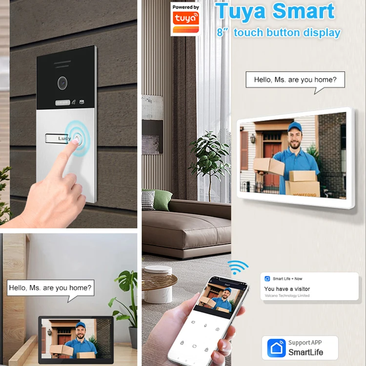 TCP/IP smartphone 2 apartment video intercom