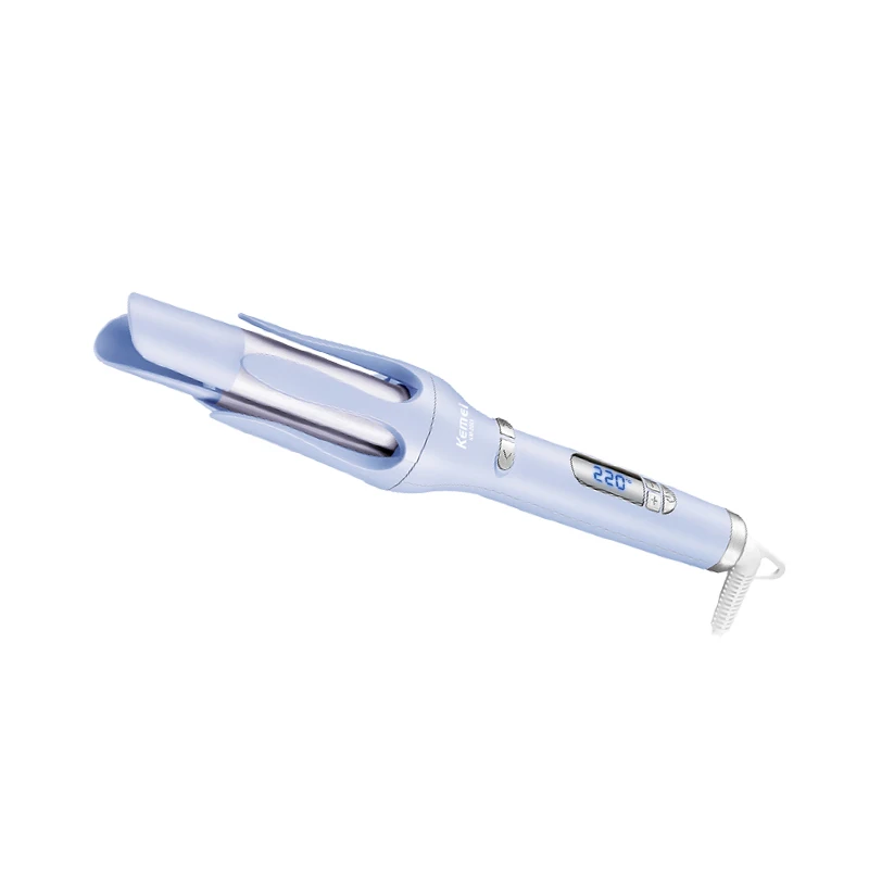 KEMEI Lcd Display Automatic Hair Curler Temperature regulation km-2063 Automatic Electric Wand Ceramic Hair Curler