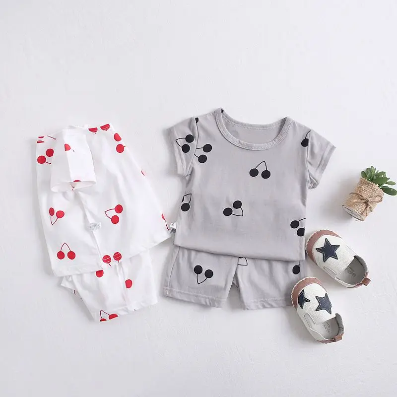 Summer baby clothes sets Newborn baby designer clothes sets Baby  short-sleeved shorts clothing sets
