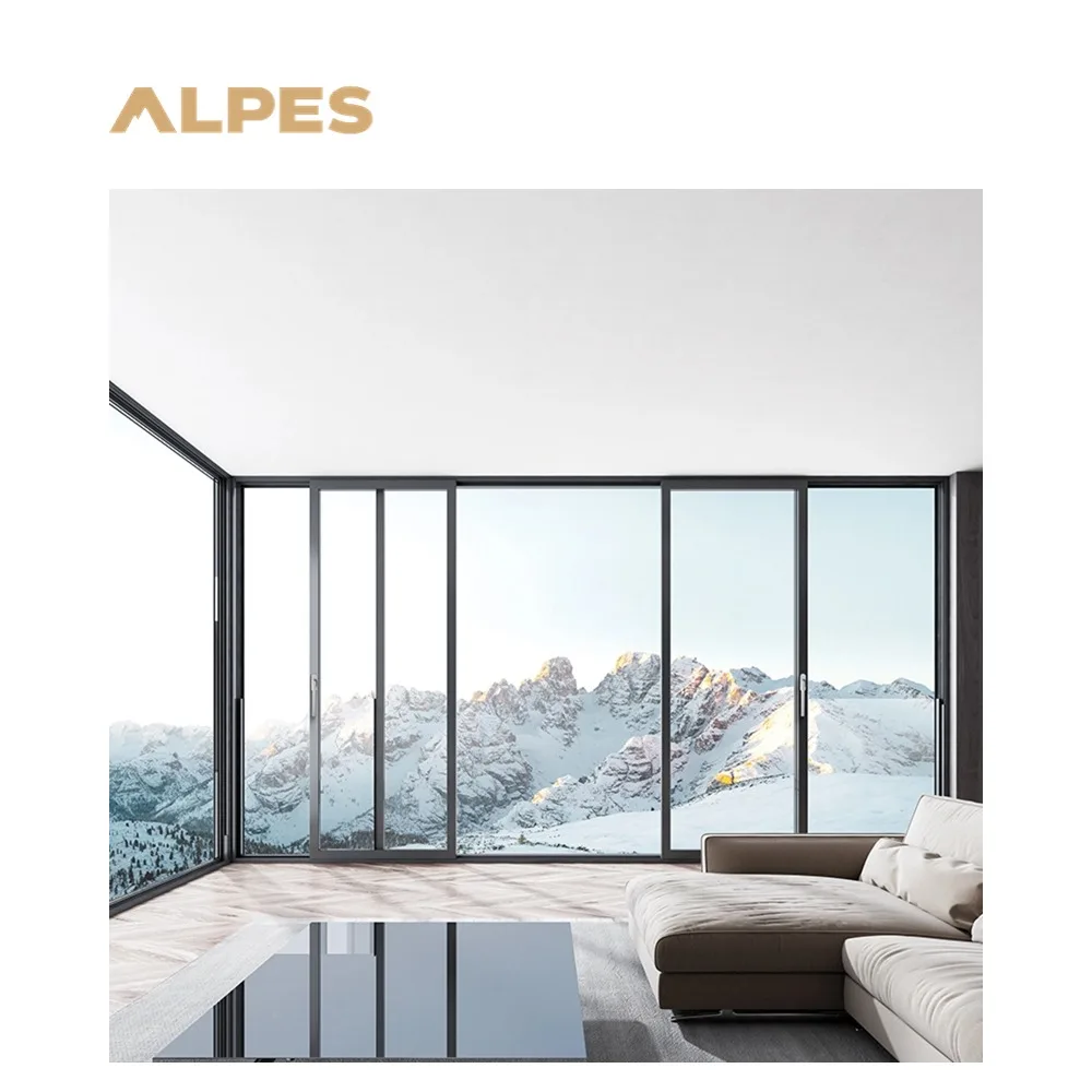 ALPES BLANC Custom-Made Louvered Doors/Aluminum Alloy Sliding Glass Doors