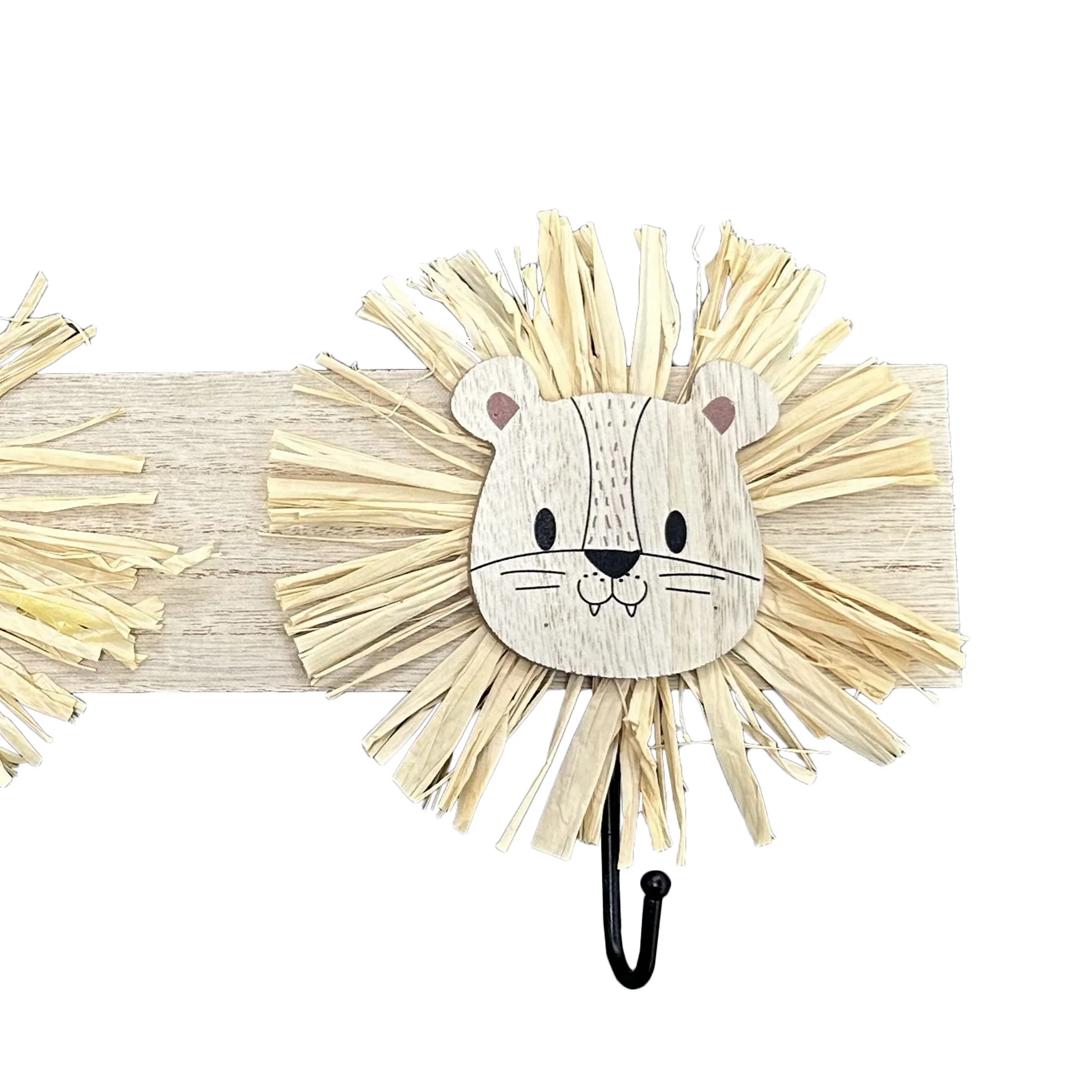 Custom Animal Kids Room Coat Rack Home Decorative Wall Mount Children Wooden Hanging Hanger Storage Hook