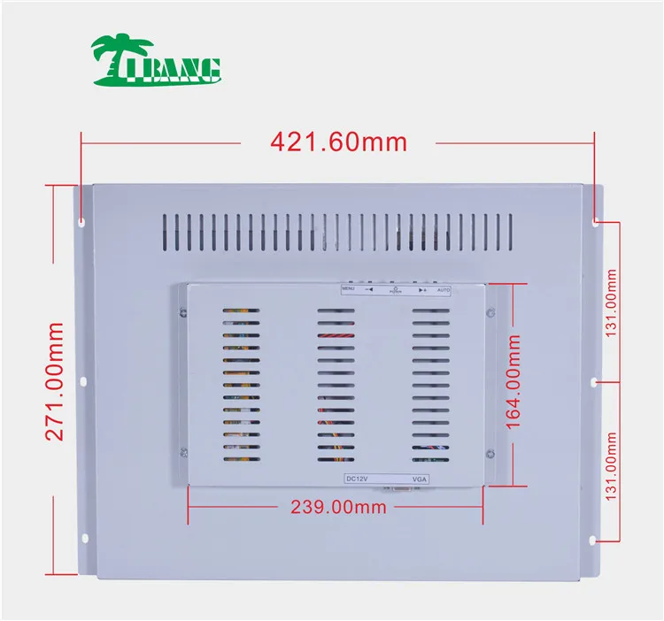 19-Inch 4:3 Arcade Console LED Light Monitor VESA Mounting VGA Input TFT Interface 1920x1080 Resolution 60Hz Gaming