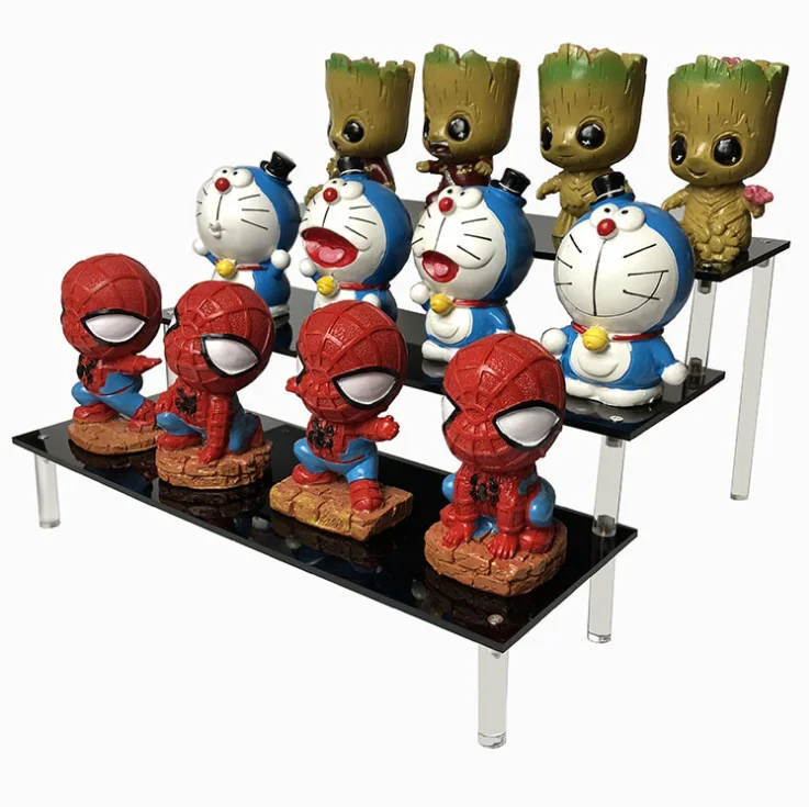 Акриловая подставка для фигурок Amiibo Funko POP, подставка для кексов для шкафов, столешниц и столов, 3 уровня