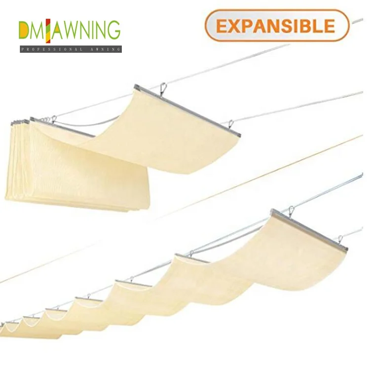 Sliding Cable Canopy,Silding Shade Sails Awning For Sale