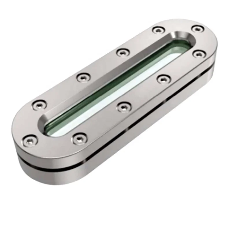 factory direct SS304/SS316L Sanitary Stainless Steel Tank Sight Glass Obround sight glass