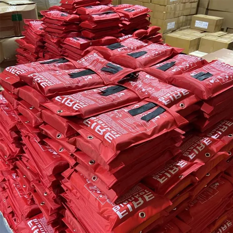 China Supplier Powerfully Non-combustible Efficient Fireproof Fire Blanket Box Emergency Asbestos