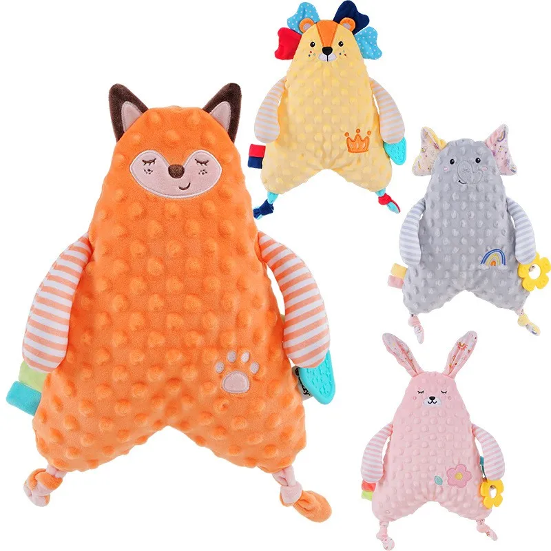 2022 Hot Popular New Arrival Comfort Towel Baby Lovey Security Blanket Plush Doll Toy