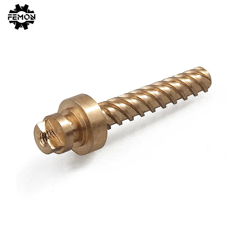 customized factory CNC machining for copper screw and nonstandard parts