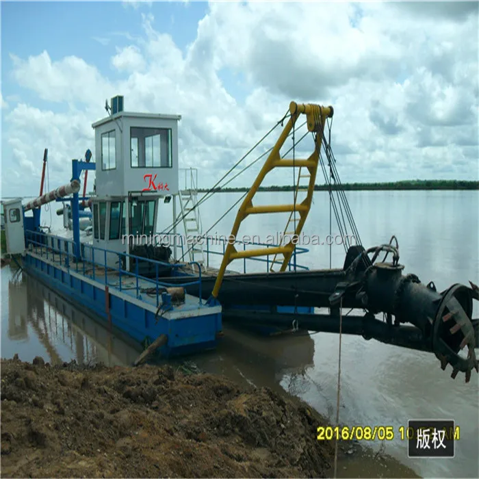 Small 10 Inch Csd250 Fully Hydraulic Heavy-Duty Marine Engine Customizable Sand Machine Cutter Suction Dredger For Selling