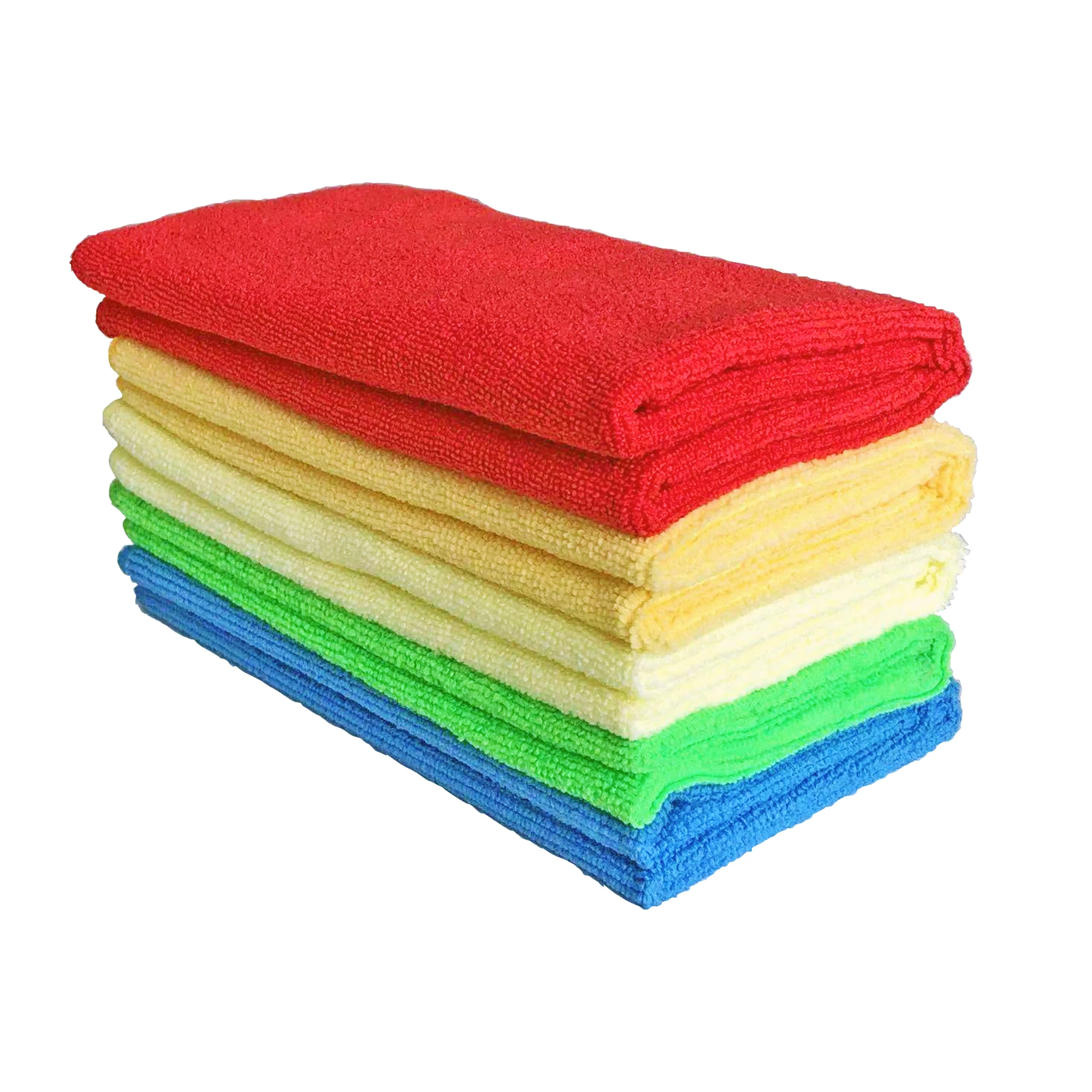 Microfiber Towel Car Cloth Warp Weft Knitting Kitchen Towel  Microfiber Cleaning Cloth