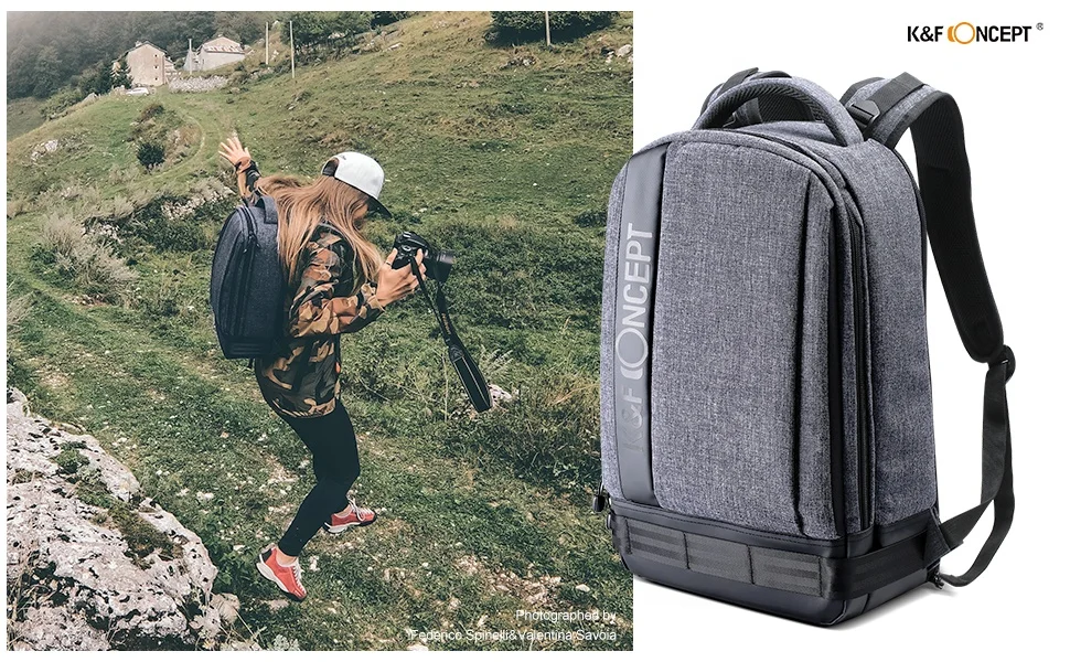 
K&F Concept DSLR Camera Bag Outdoor Photographer Camera backpack bag E3 