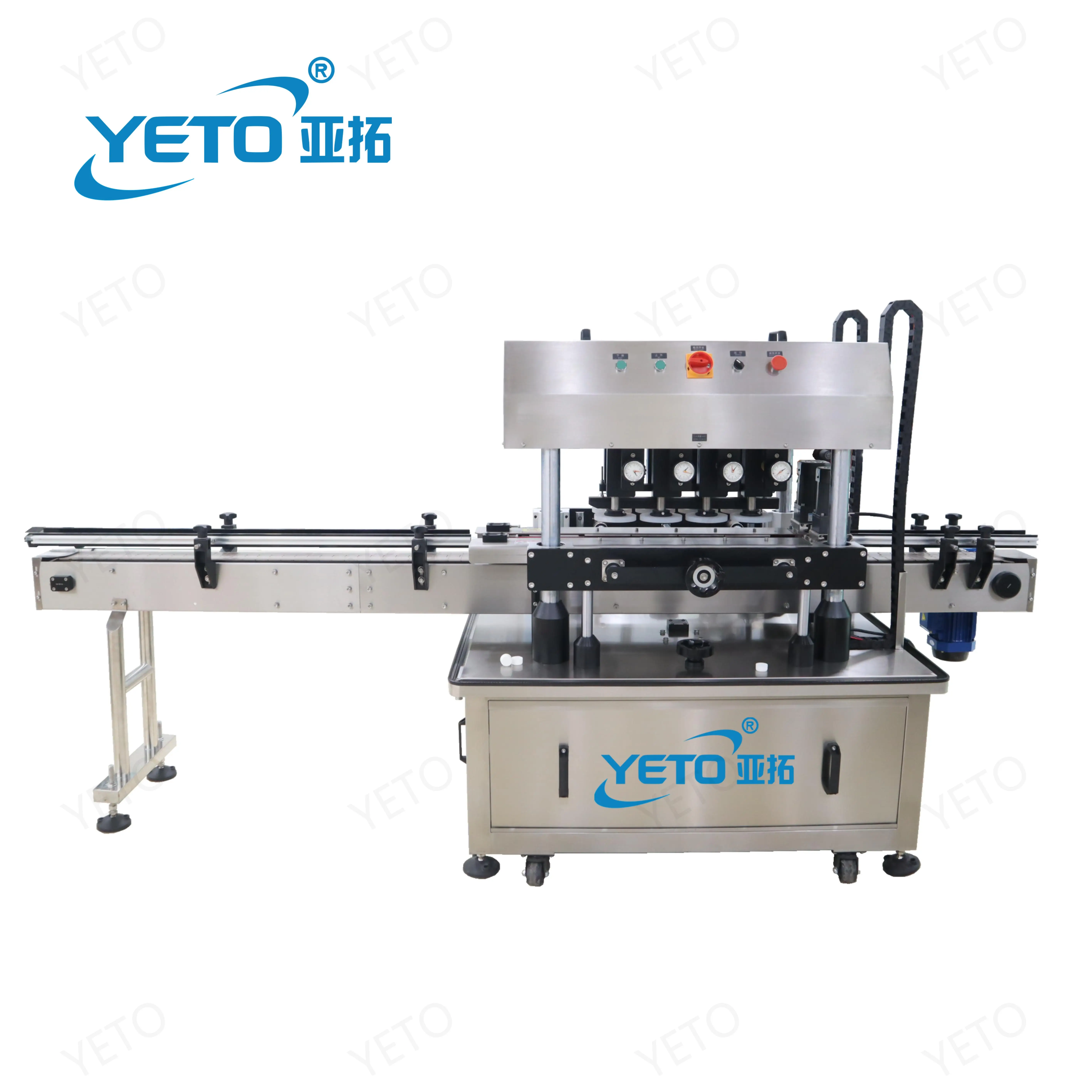 Pneumatic Vial Screw Automatic Essential Oil Dropper Capping Machine Glass Screw PET Plastic Bottle Closing Equipment