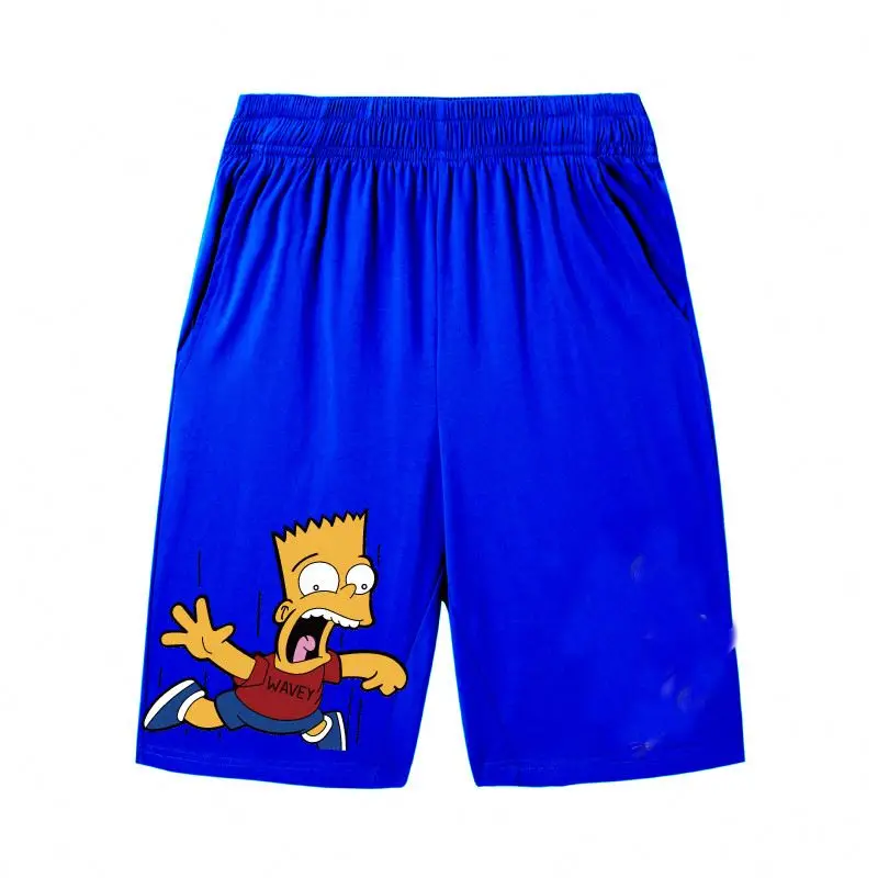 Шорты мужские повседневные, хлопок, карго, мультяшный персонаж, одежда для фитнеса и бодибилдинга, летние