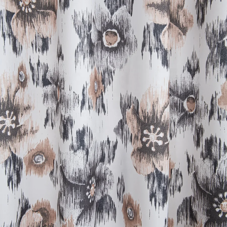 Оптовая продажа роскошные светонепроницаемые шторы с цветочным рисунком из полиэстера китайское производство оконные для отеля