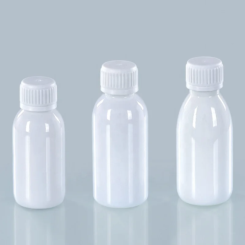 60ml PET white Clear Plastic Cough Syrup Bottle Oral Liquid Bottle