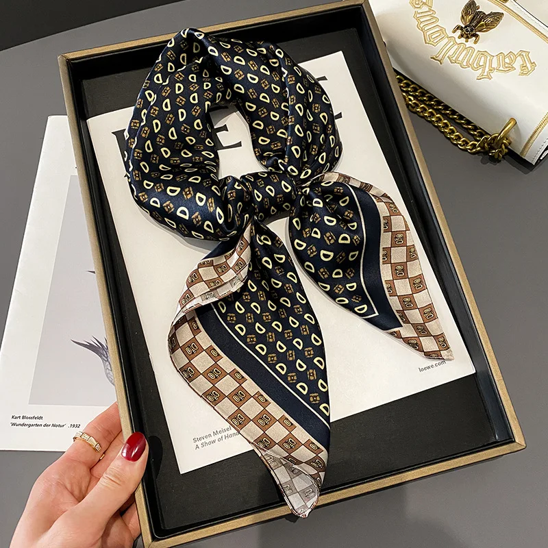 Hot Sell Silk Neck Scarf Make Scarf Bandana Silk Scarf Custom Printing