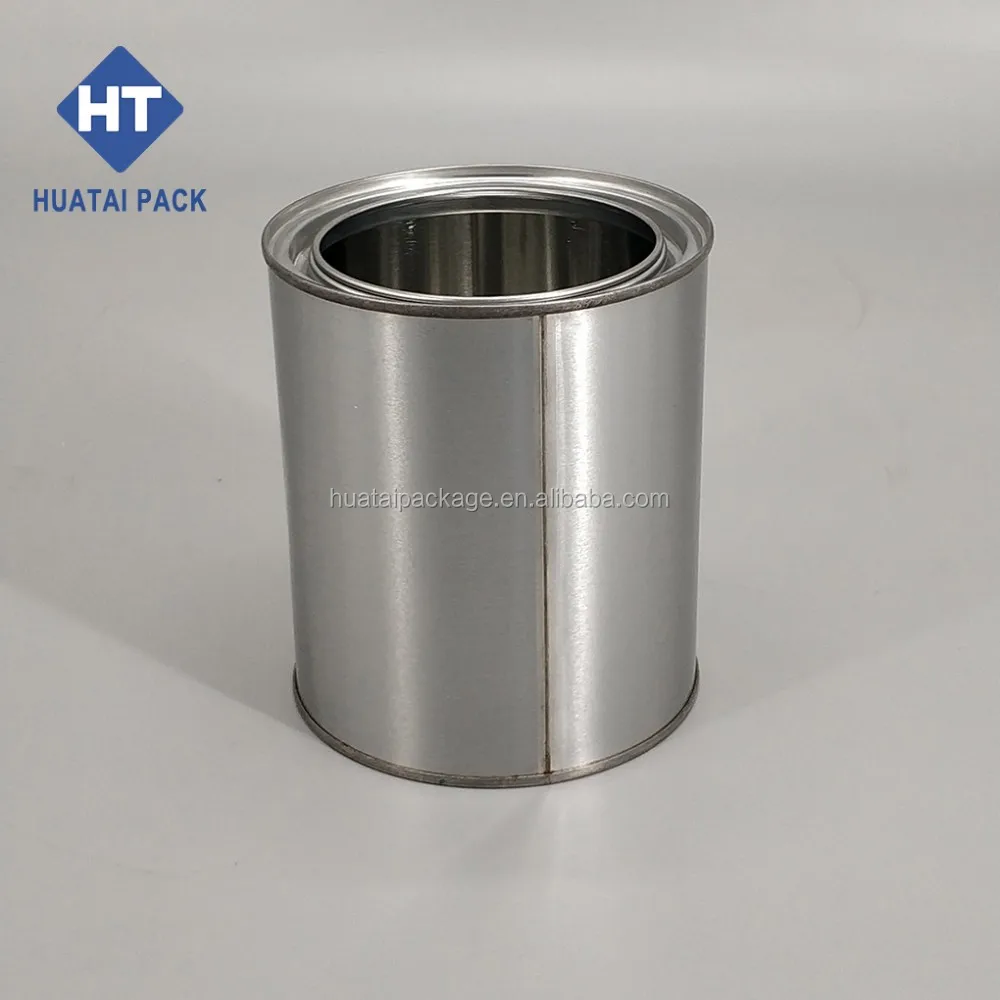 Dia.106mm High Quality 1 quart Empty Metal Paint Tin Can With Lever Lids Cover for Paint, Coating Packaging