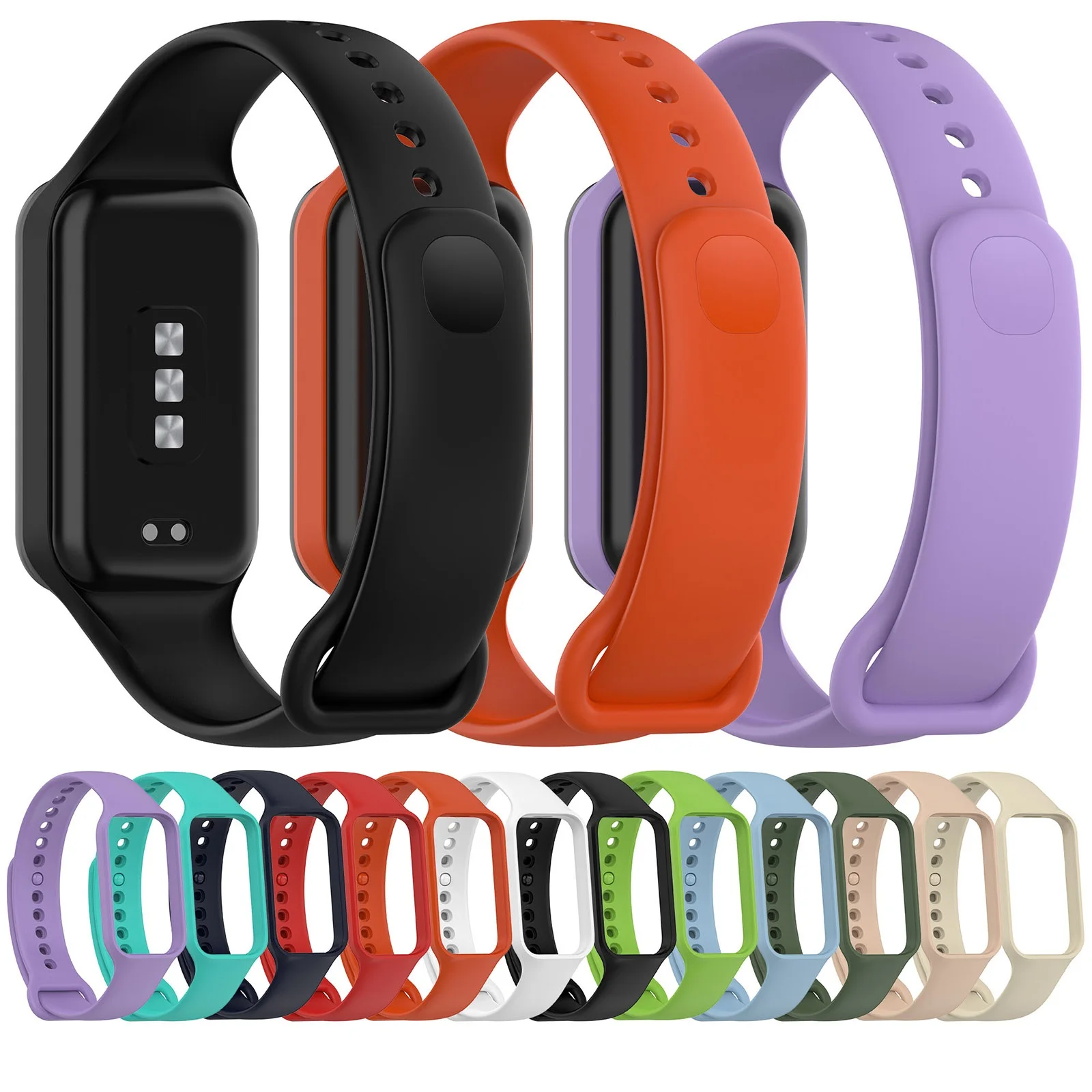 Replacement Sport Bracelet Silicone Watch Strap for Redmi Band 2 Xiaomi smart Band 8 Active
