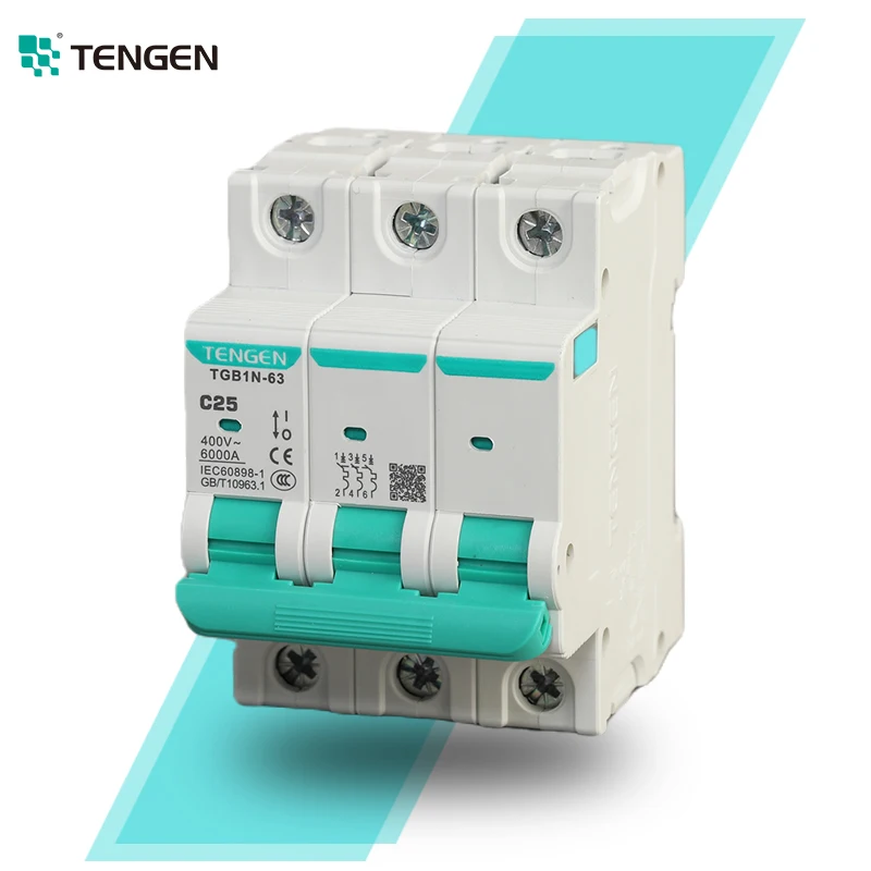 TENGEN oem 1p 10a 2p thermal magnetic push button on off air circuit breaker