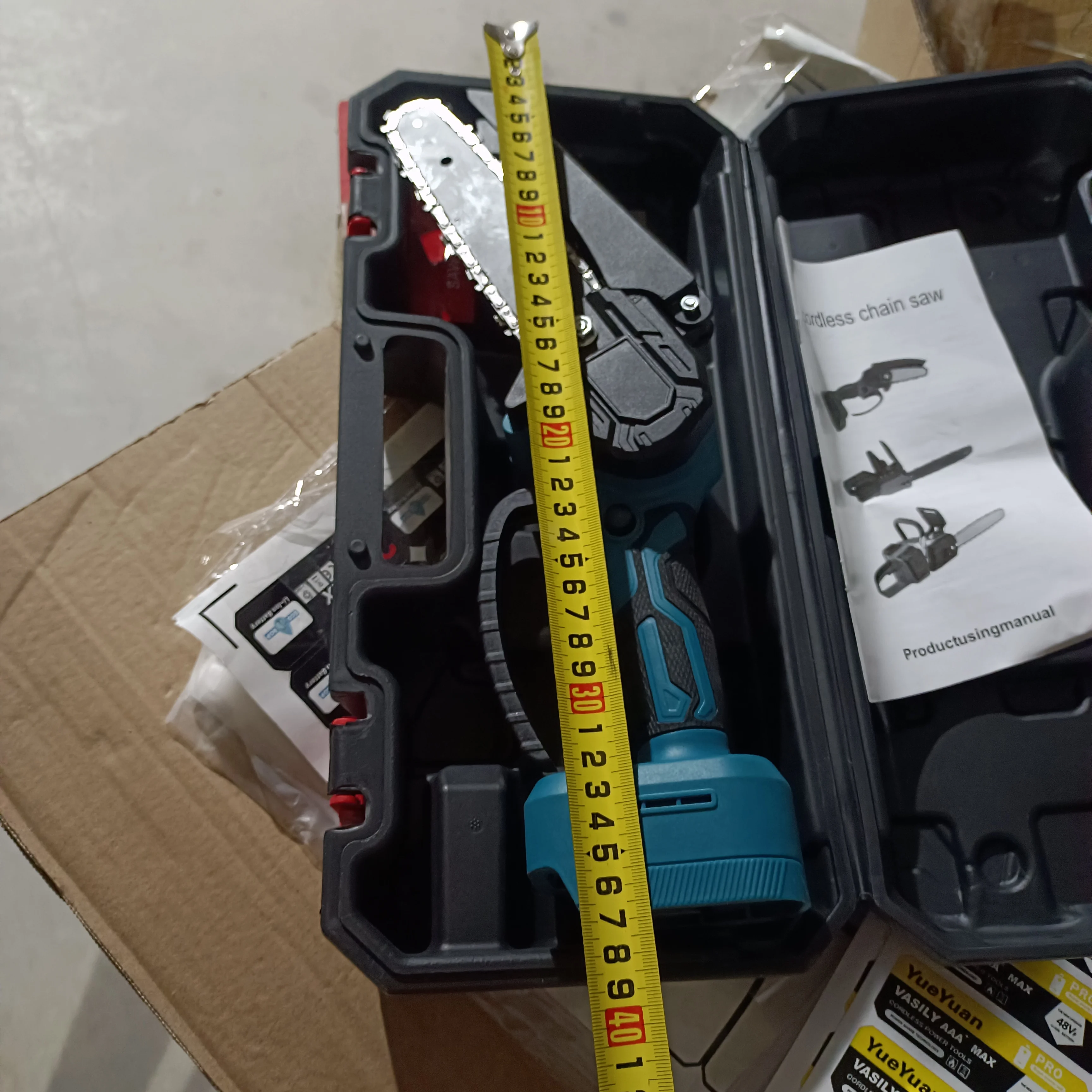 24v Lithium Battery Rechargeable Portable Electric Chainsaw mill 6 Inch Cordless Mini Chain Saw brushless