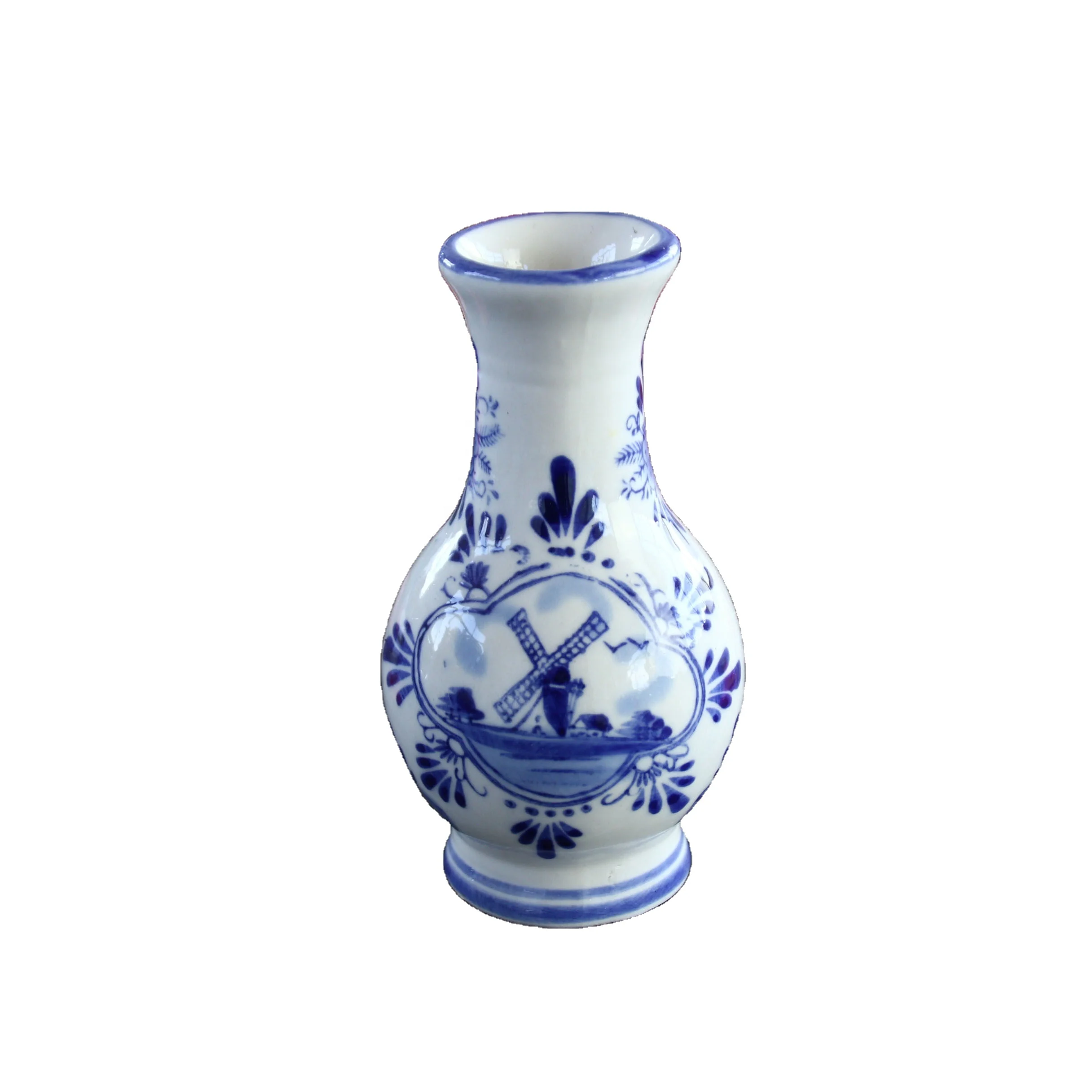 Wholesale blue and white porcelain vase ceramic decorative vase ceramic vases