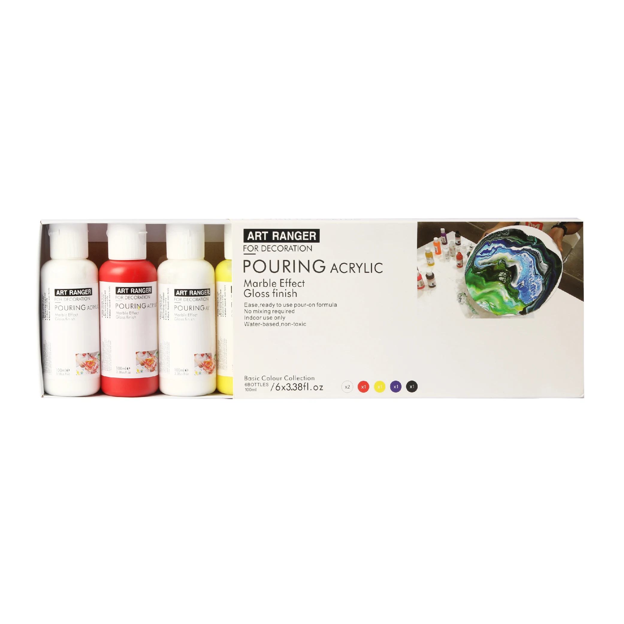 
diy rock painting acrylic pouring paint set 