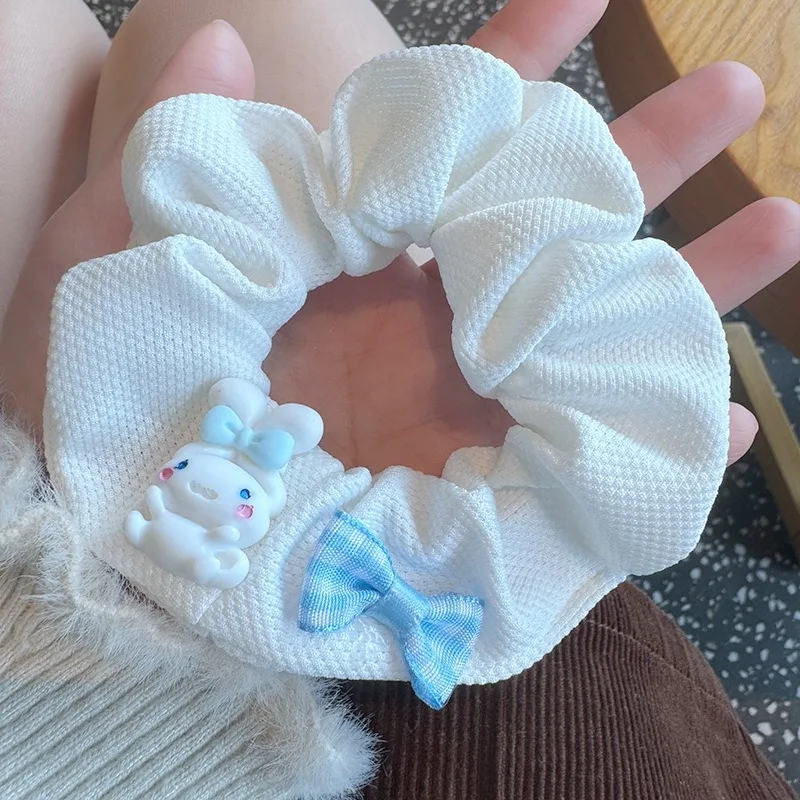 2024 New Arrivals Glitter  Hair Ties Korean Style Sweet Elastic Hair Band Ponytail Ball Girl Scrunchies