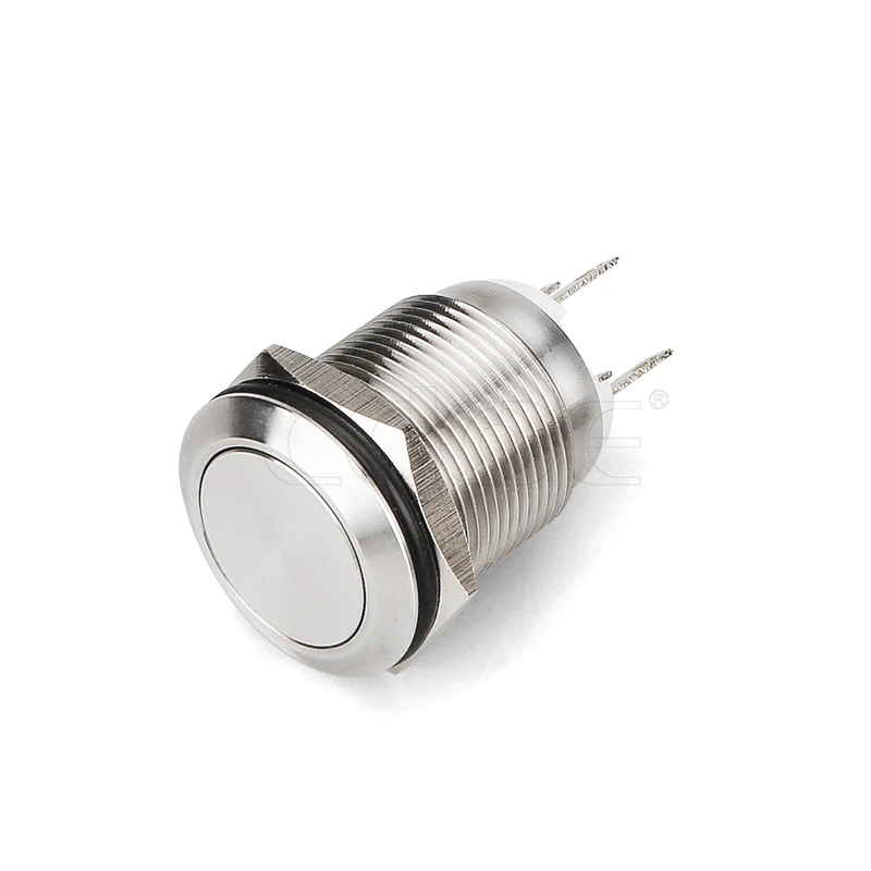 China button manufacturer waterproof anti vandal switch lighted metal pushbutton diameter 19 24v blue