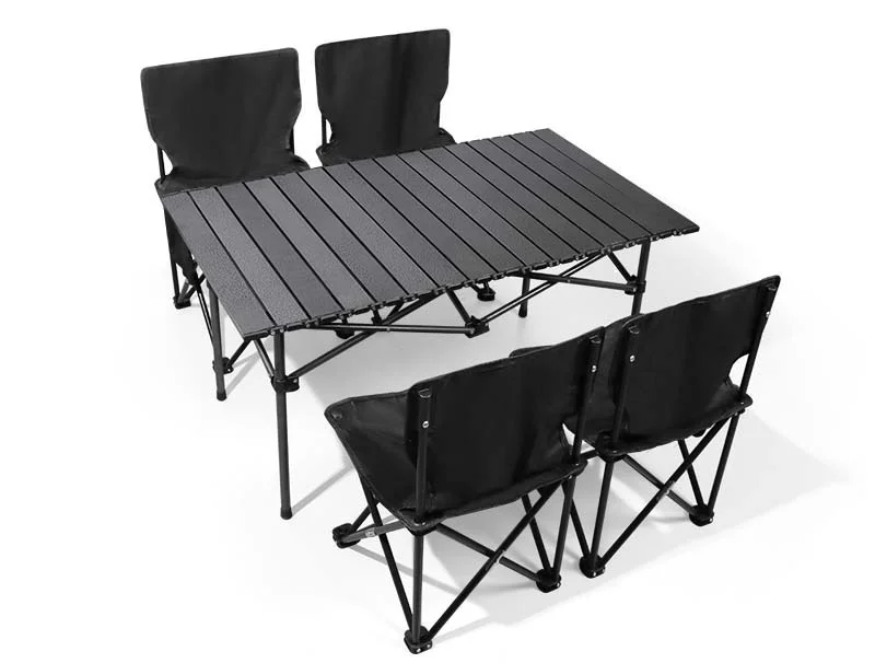 Outdoor folding set camping stand Portable car barbecue camping chair Egg roll table Picnic tables and chairs