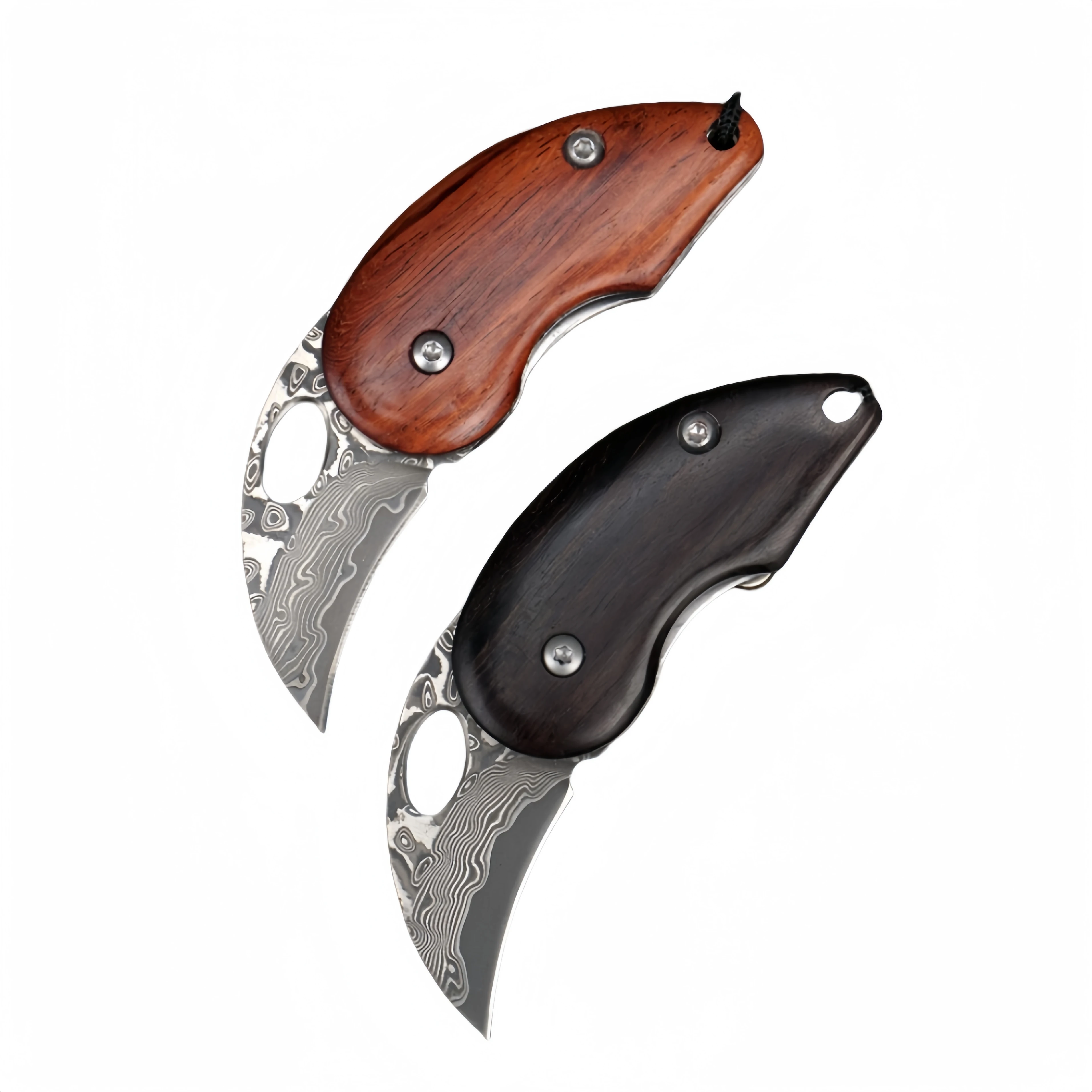 New Arrival Damascus Steel Camping Hunting Folding EDC  Pocket Folding Outdoor Survival Small Tactical Mini Knife