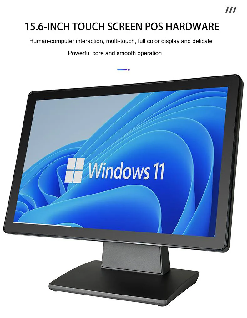 15.6 Inch Dual Screen Cash Register Machine Windows/Android All In One Pos Terminal System For Retail Shop/Restaurant