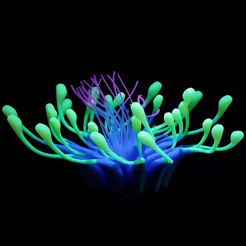 Artificial coral fish tank landscaping luminous coral stone landscaping decorative aquarium ornaments seawater tank scenery