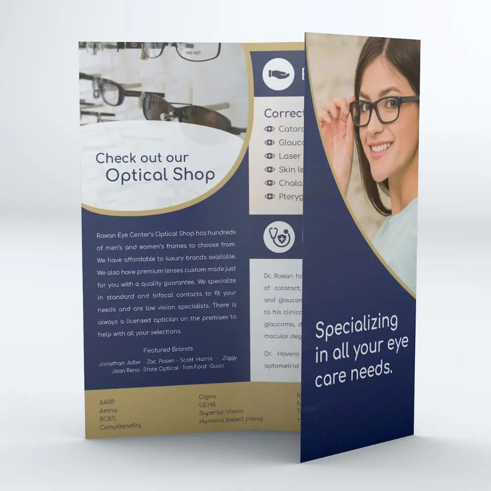 Instruction Manual Printed Brochure Tri-Fold Catalogue Luxury Printing Brochure