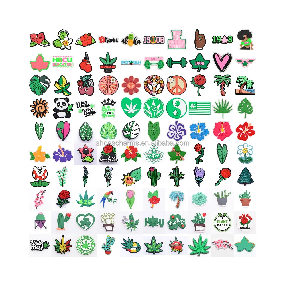 Summer sandals charms black girl magic soft PVC shoes charm For crks Clog BGM lady accessories cheap custom