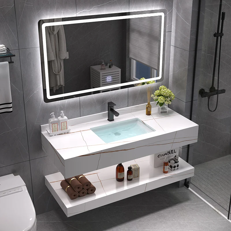 Lanjia AYZ015-100 2023 new 40 inch Traditional Modern Furniture cheap modern furniture Wall bathroom vanity sink