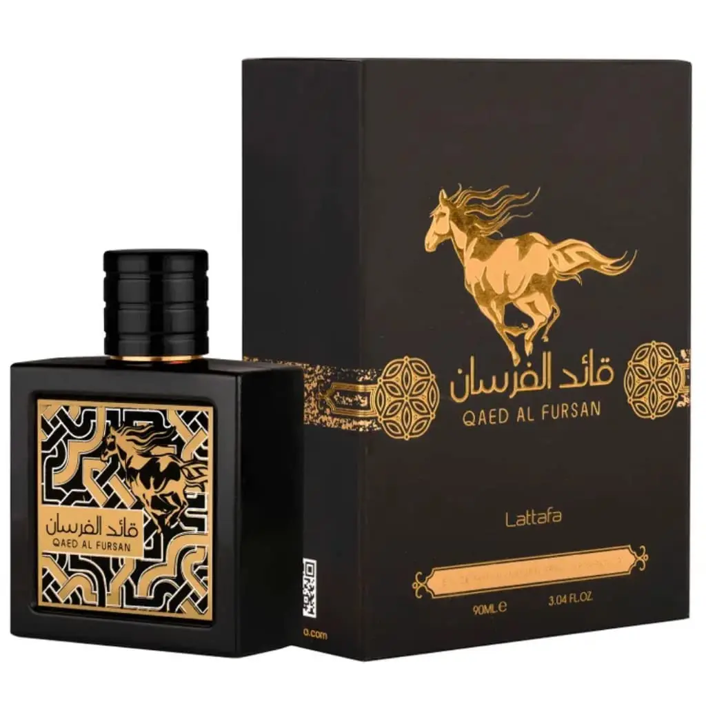 Духи Qaed Al Fursan Black Eau De духи 100 мл от Lattafa Dubai Arabic стойкие духи для мужчин