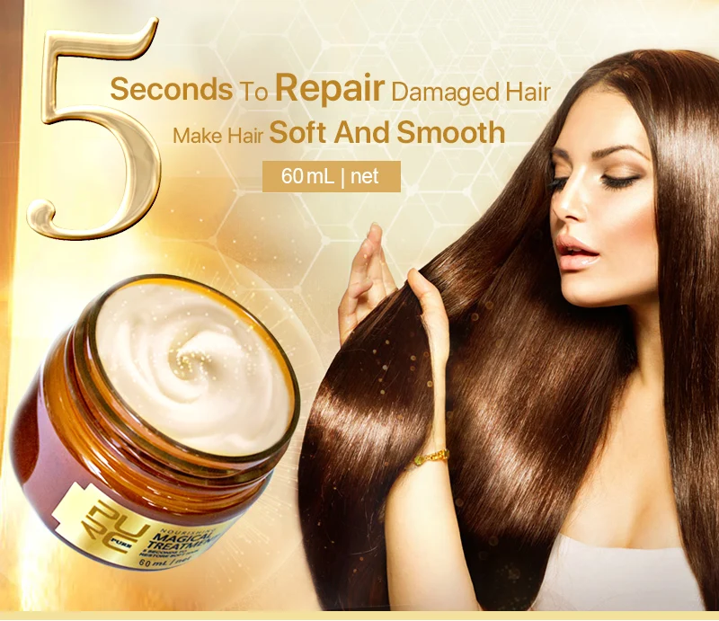 
Super effective 5 Seconds repairing damaged Magic hair mask 