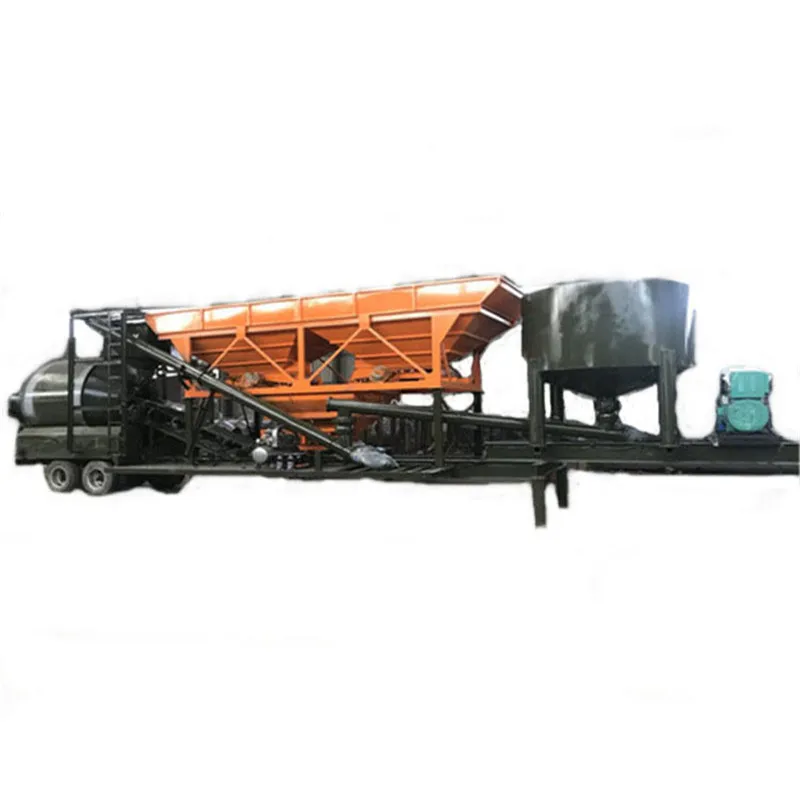 Mobile concrete batching plant direct selling YJZM 60 Drum type movable concrete mixing plant