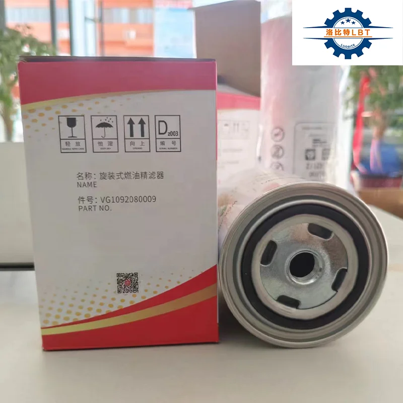 Original Filter VG1092080009 For Sinotruk HOWO Shacman Dump Truck Mixer Truck Spare Parts D10 Engine Spin On Fuel Fine Filters