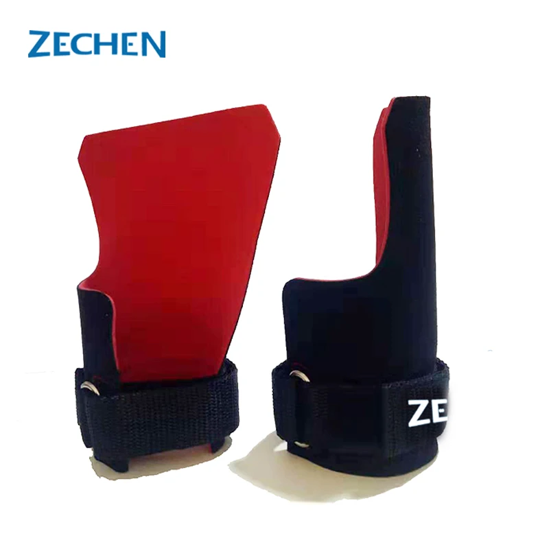 Microfibre leather gymnastics fingerless hand grips for cross fit