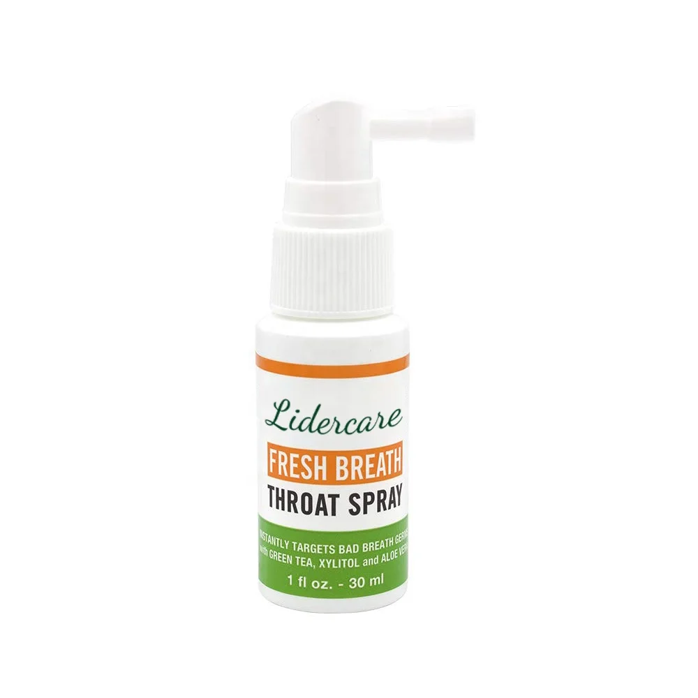 Lidercare Wholesale Fresh Breath Throat Spray For Adult Home Travel Use 30ml Mouth Spray For Bad Breath