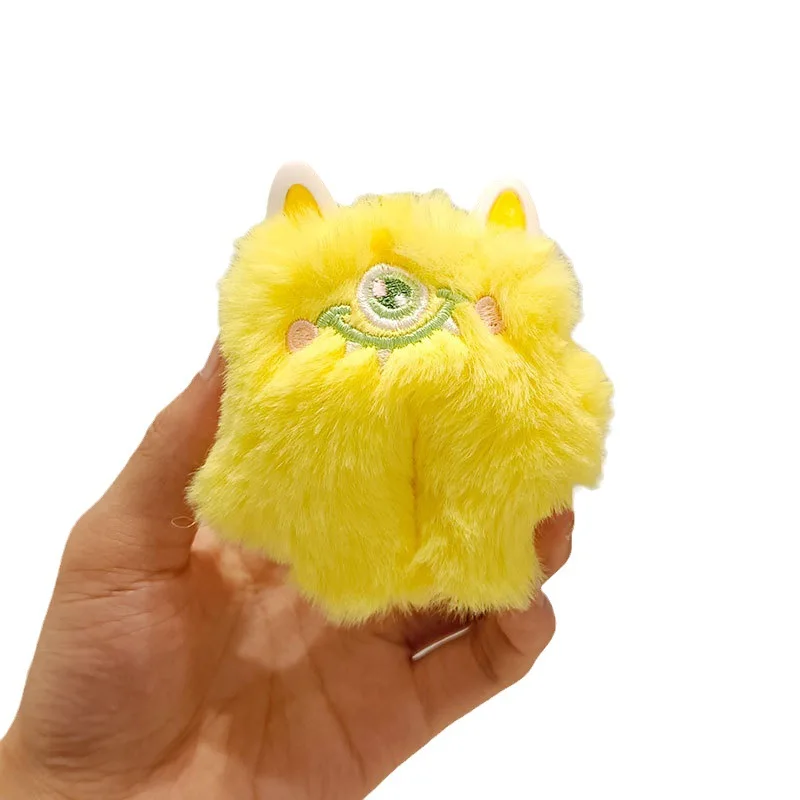Cute cartoon big eye monster plush pendant doll Little monster bag accessories plush toy gift for girls