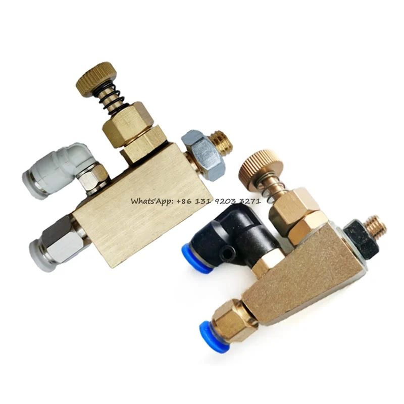 Brass Air Atomizing Nozzle, Siphon Round Adjustable Air Water Spray Nozzle, Narrow Angle Small Flow Air Atomizing Nozzle