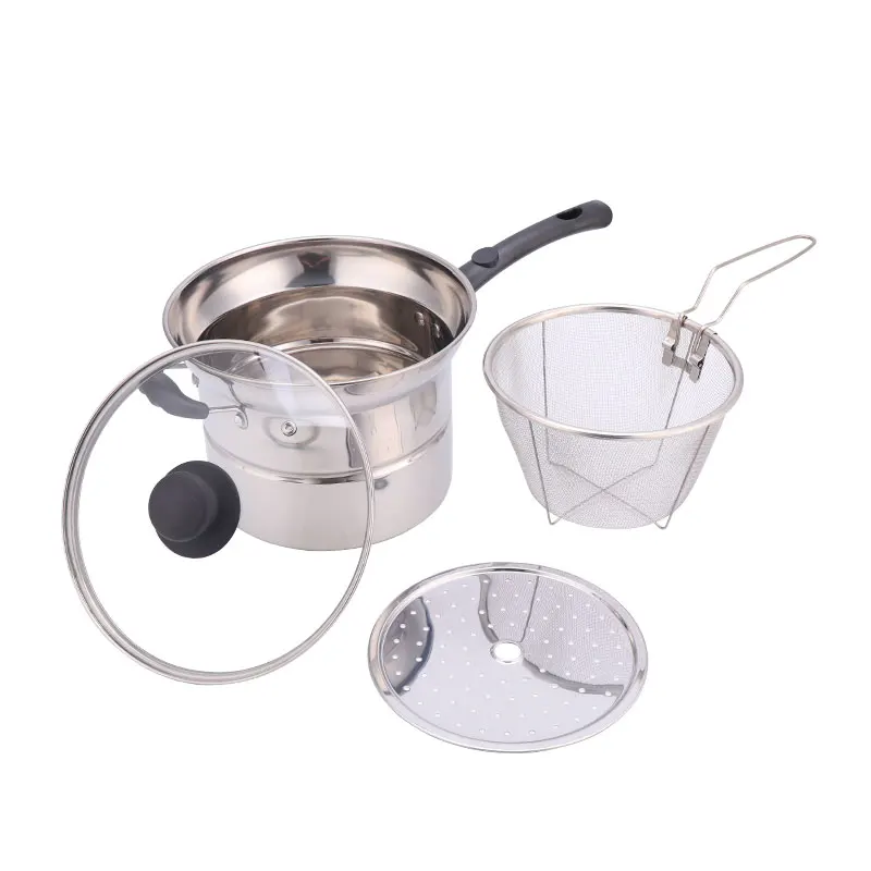 
Multifunctional 22Cm Stainless Steel Pasta Pot Noodle Pot Pasta Steamer Set Spaghetti Stock Pot With Strainer Insert 