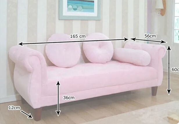 Made from SinoFur Best sale pink sofa bed