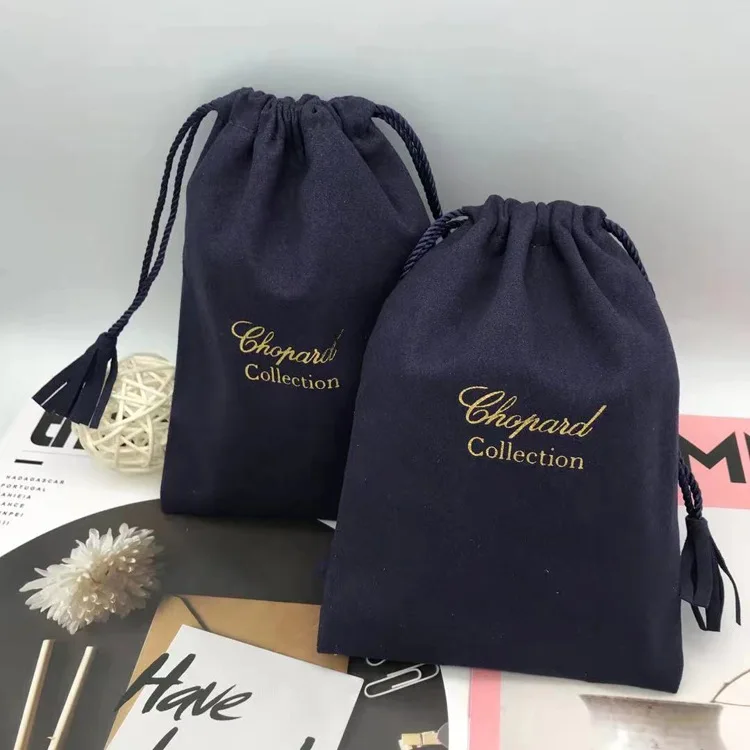 Gr stock wholesale small jewelry packing pouch Velvet Pouch Jewelry  with button and gift bag Jewelry Bag for  big necklace